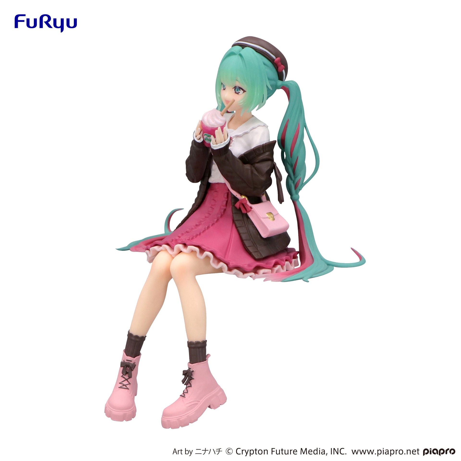 Hatsune Miku Noodle Stopper Figure -Autumn Date Pink Color ver.-