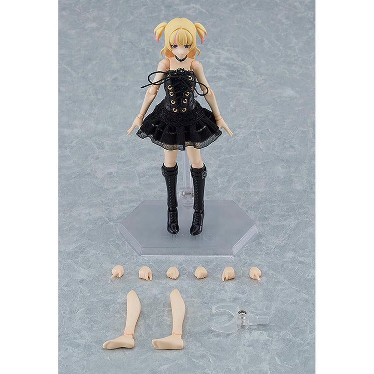 figma Female Body (Yuki) with Black Corset Dress Outfit Figure