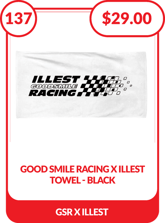 Good Smile Racing x Illest Towel - Black