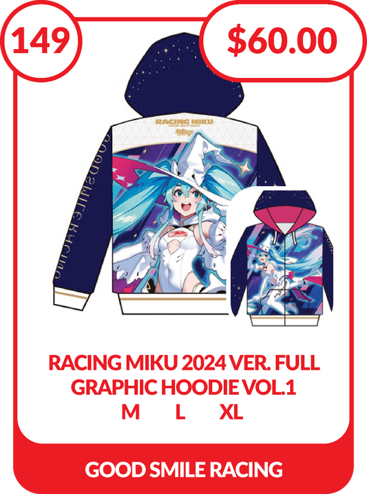 Racing Miku 2024 Ver. Full Graphic Hoodie Vol.1